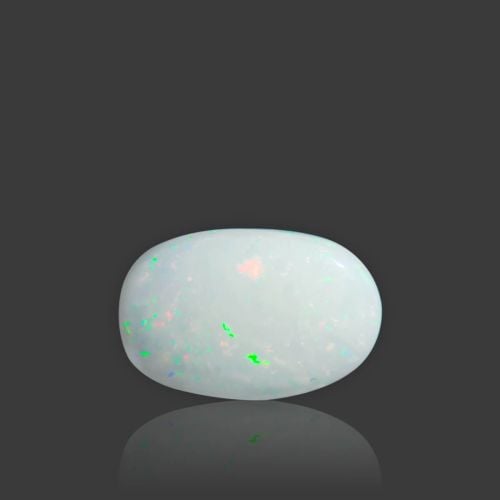 White Opal With Fire - 4.71 Carat