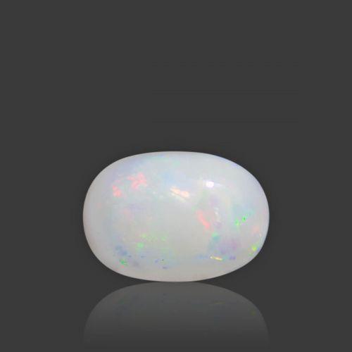 White Opal With Fire - 5.85 Carat