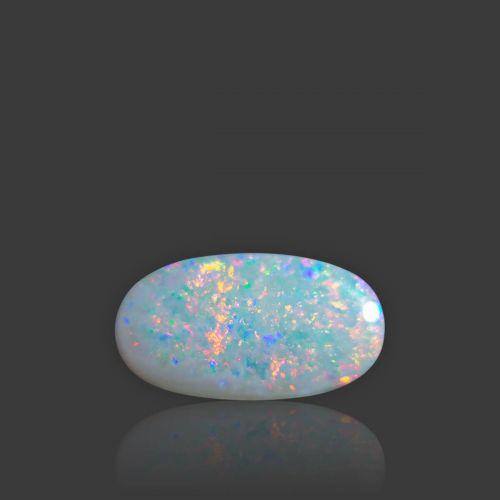 White Opal with Fire - 4.89 Carat