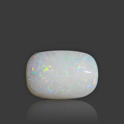 White Opal With Fire - 3.74 Carat