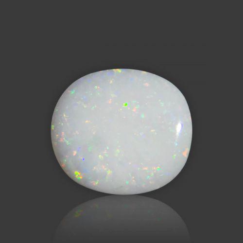 White Opal With Fire - 3.93 Carat