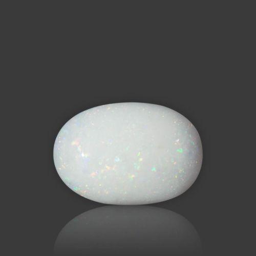 White Opal With Fire - 9.40 Carat