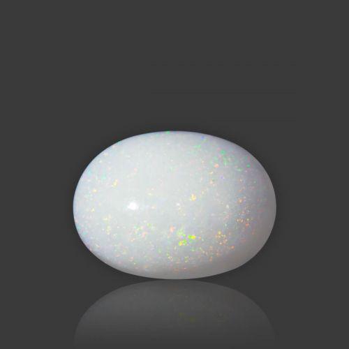 White Opal With Fire - 9.91 Carat