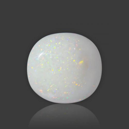 White Opal With Fire - 6.29 Carat