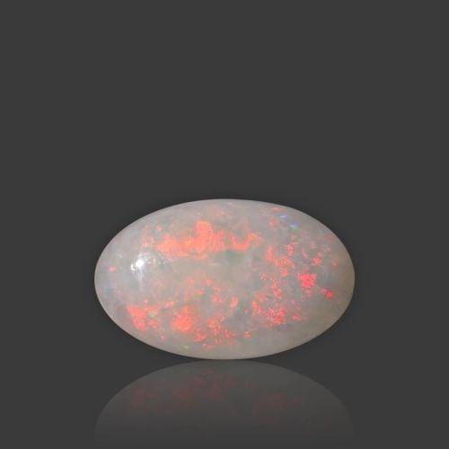 Natural White Opal With Fire - 6.18 Carat