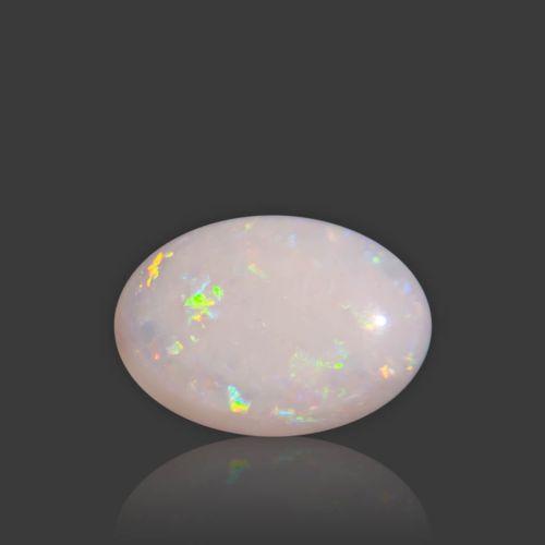 Natural White Opal With Fire - 6.78 Carat
