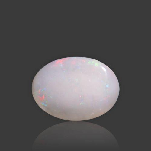 Natural White Opal With Fire - 7.14 Carat