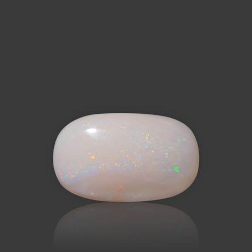 Natural White Opal With Fire - 9.98 Carat