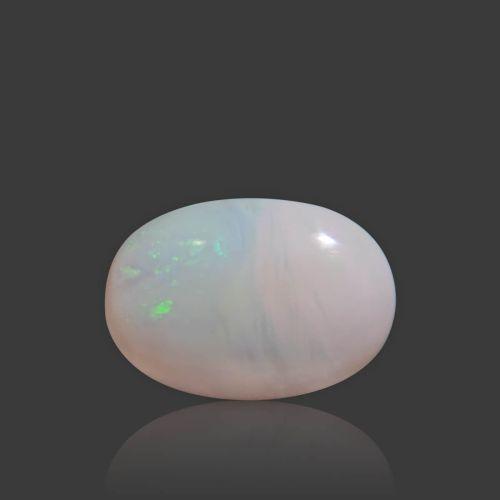 Natural White Opal With Fire - 9.59 Carat