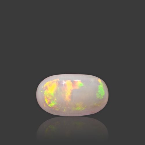 Natural White Opal With Fire - 7.18 Carat