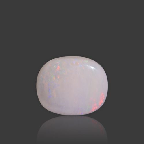 Natural White Opal With Fire - 12.21 Carat