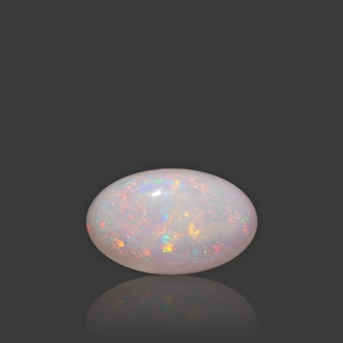 Natural White Opal With Fire - 7.43 Carat