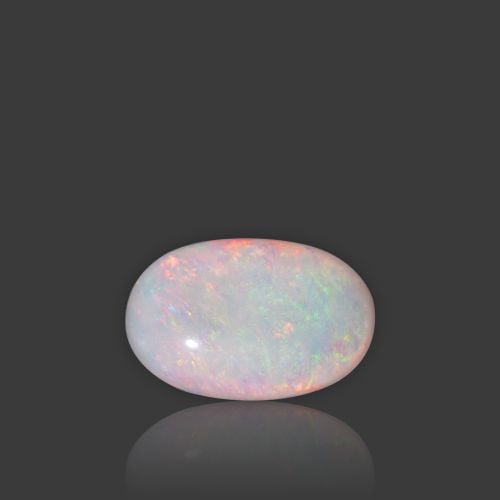 Natural White Opal With Fire - 6.61 Carat