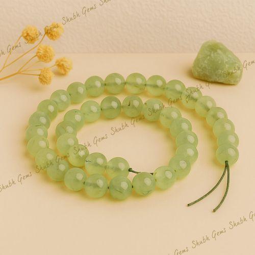 Shubh Gems Prehnite Beads Strand