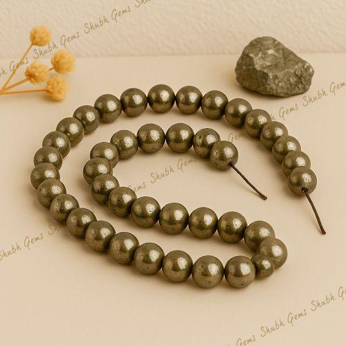 Shubh Gems Pyrite Beads Strand