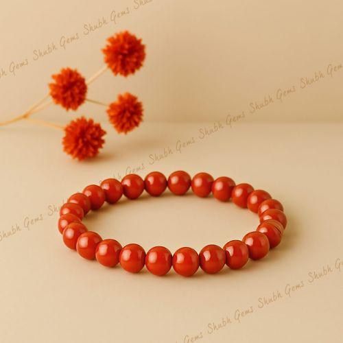 Red Coral Bracelet (4MM)