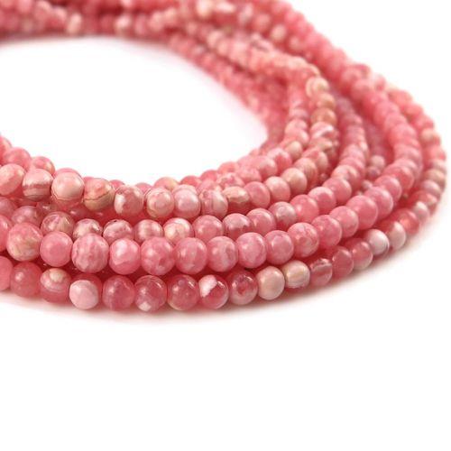 Rhodochrosite Beads String