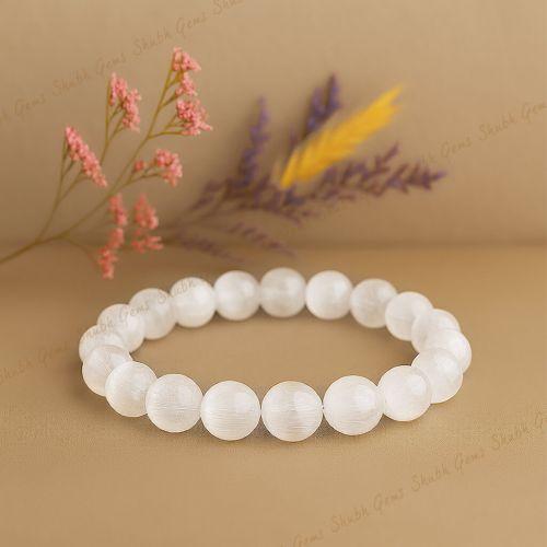 Shubh Gems Selenite Bracelet