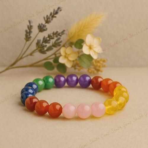 Shubh Gems Seven Chakra Healing Bracelet