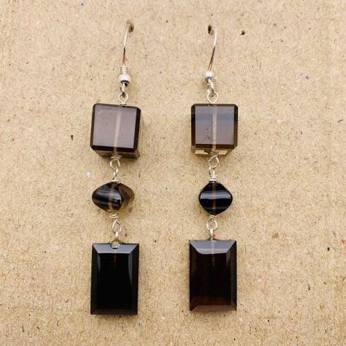 Smoky Quartz Drop Earrings