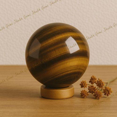 Shubh gems Tiger Eye Crystal Sphere