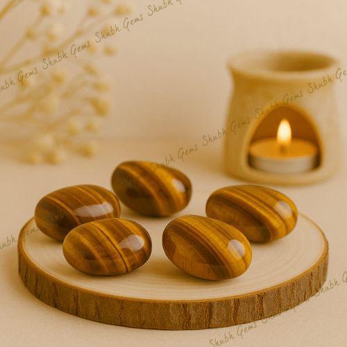 Tiger Eye Crystal Tumbles (5 Pcs)