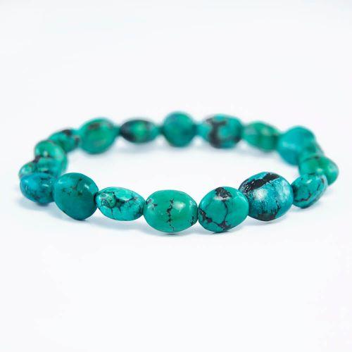 Turquoise Tumble Beads Bracelet