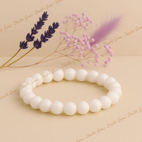 White Coral 6 MM Bracelet