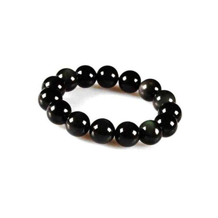 Natural Black Obsidian Bracelet, For Healing, Size: 8 MM at Rs 600/piece in  Mumbai