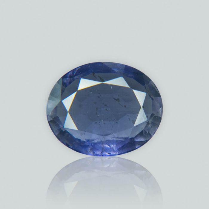 Divya Shakti Iolite / Neeli Gemstone 22k Pure Gold Ring Natural AAA Quality  - Divya Shakti Online