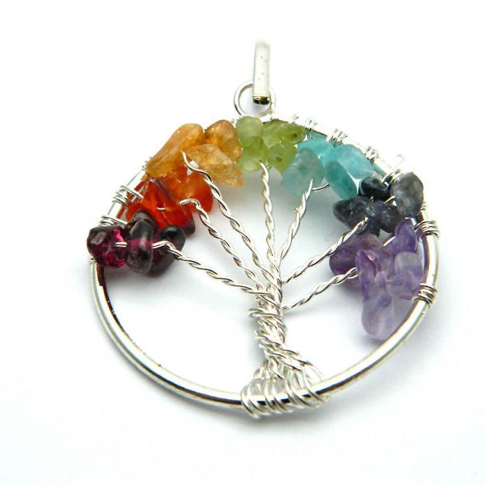 Necklace Women's Stainless Steel Chakra Tree Of Life Bhkn093 | Brosway