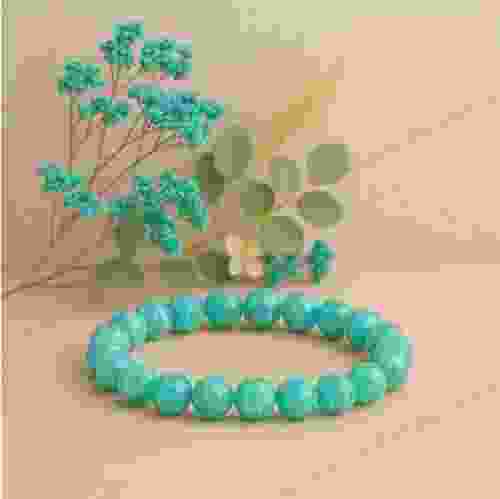 Natural Amazonite Beads Bracelet