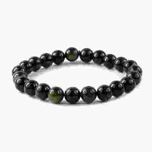 Natural Obsidian Gemstone Bracelet