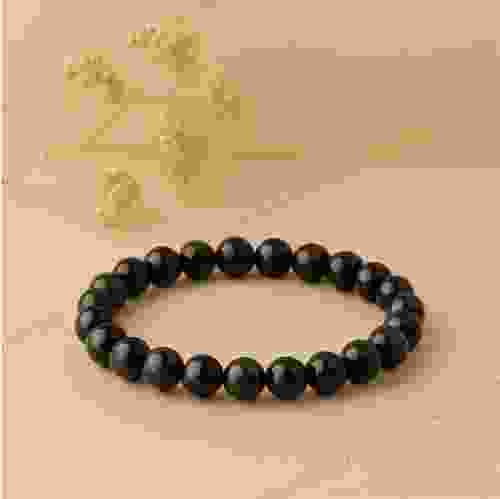 Natural Obsidian Gemstone Bracelet