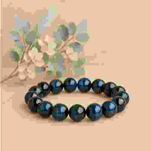 Natural Blue Eyes Beads Bracelet
