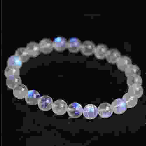 Blue Rainbow Moonstone Bracelet