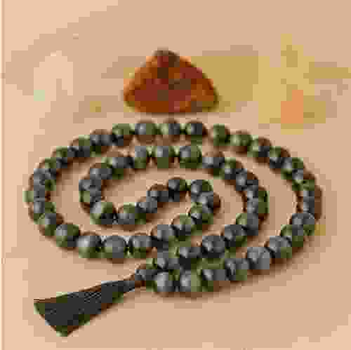 Natural Tiger Eye Beads String Mala (24 Inch)