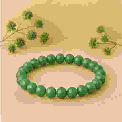 Shubh Gems Green Aventurine Bead Bracelet