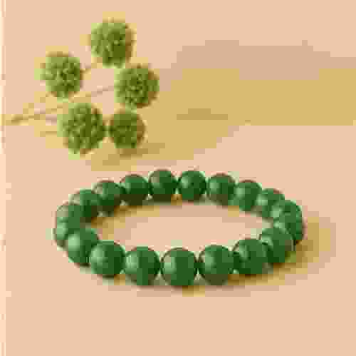 Shubh Gems Jade Bead Bracelet