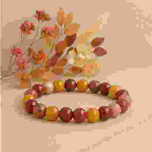 Natural Mookaite Crystal Bracelet