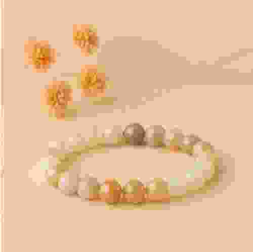 Multicolor Moonstone Stretchable Bracelet 