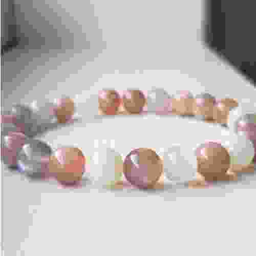 Multicolor Moonstone Stretchable Bracelet 