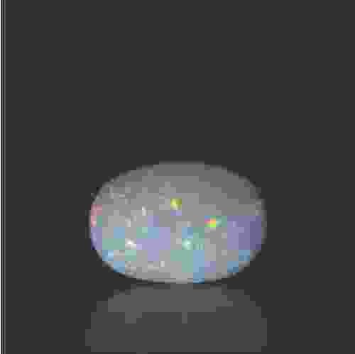 White Opal With Fire - 4.38 Carat (4.80 Ratti)