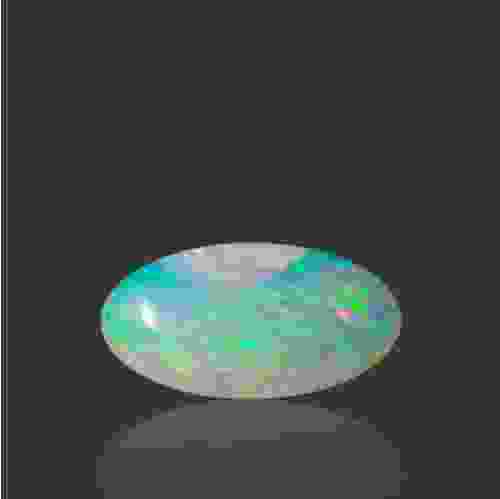 White Opal With Fire - 5.74 Carat