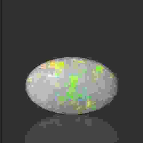 White Opal With Fire - 6.86 Carat