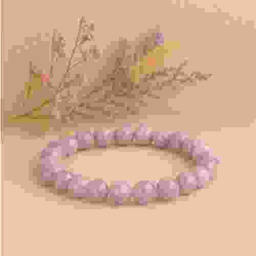 Natural Pink Kunzite Beads Bracelet