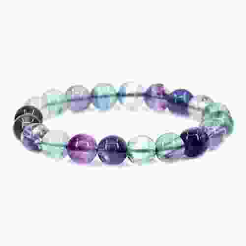 Rainbow Fluorite Stretchable Bracelet 