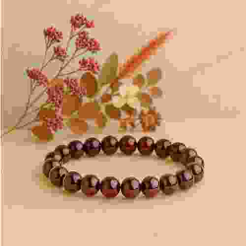 Red Garnet Stretchable Bracelet 