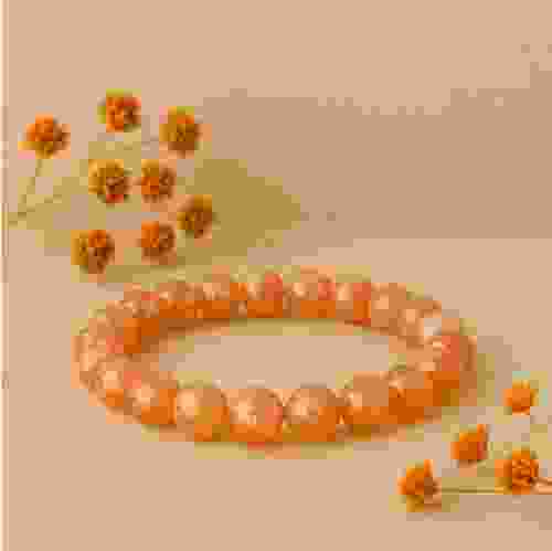 Natural Sunstone Beads Bracelet