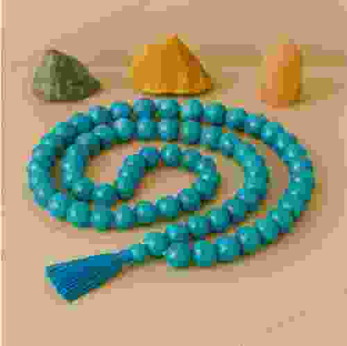 Shubh Gems Turquoise 108 Beads Mala